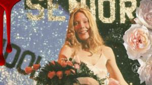 Cena da adaptação de Carrie, A estranha de Stephen King. Filme de 1977.