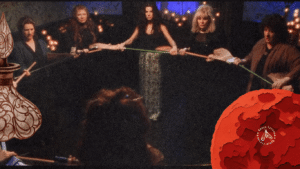 Cena do filme Da magia à sedução para relacionar com os clubes de leitura e a presença do público feminino.