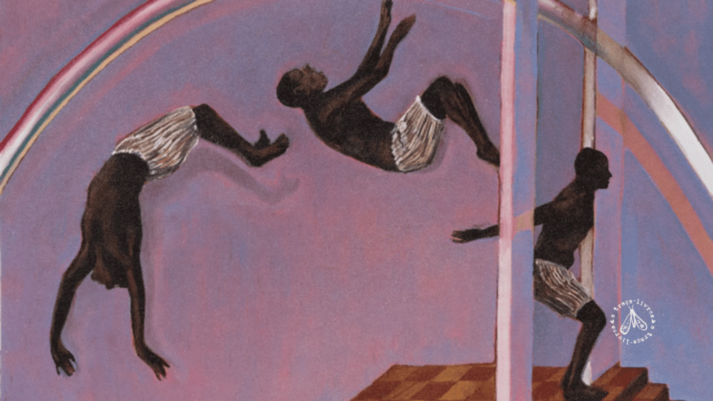 Desdobramentos sobre sankofa, do mesmo artista responsável pela obra da capa de Canção para ninar menino grande de Conceição Evaristo, Antonio Obá.