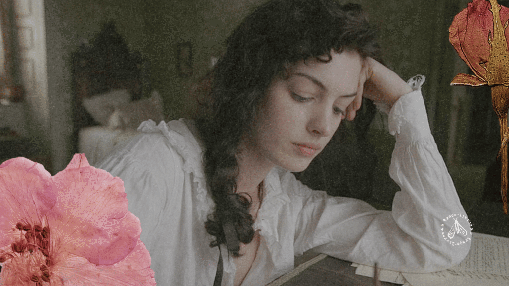 Cena do filme Amor e Inocência que conta um pouco da vida sobre Jane Austen.