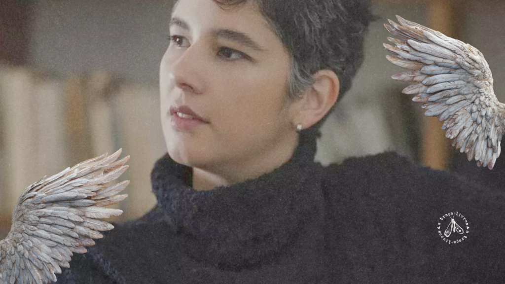 Foto da escritora Marcela Dantés, autora de Nem sinal de asas.