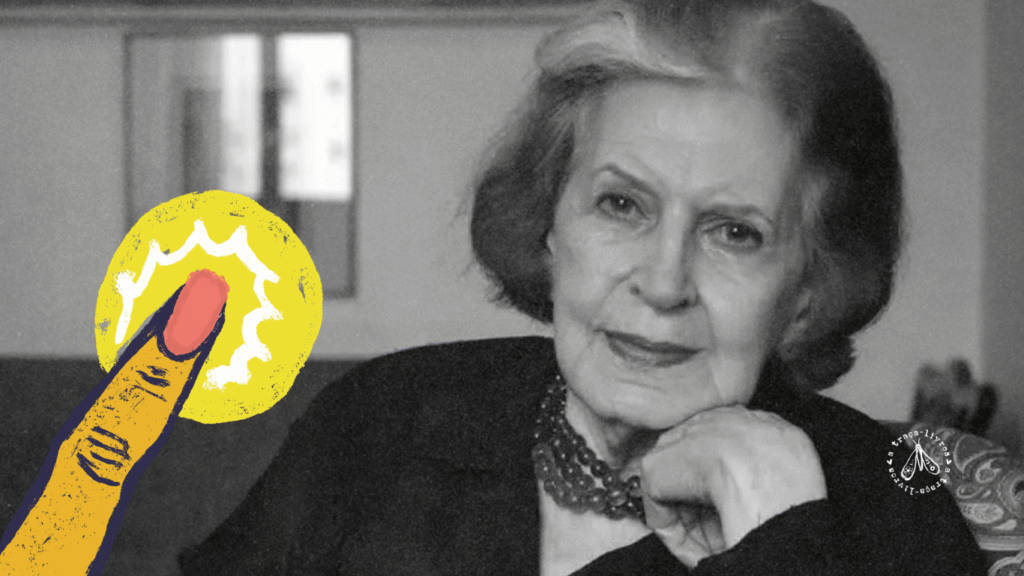 Lygia Fagundes Telles escritora de O dedo, conto do livro O dia escuro: contos inquietantes de autoras brasileiras.