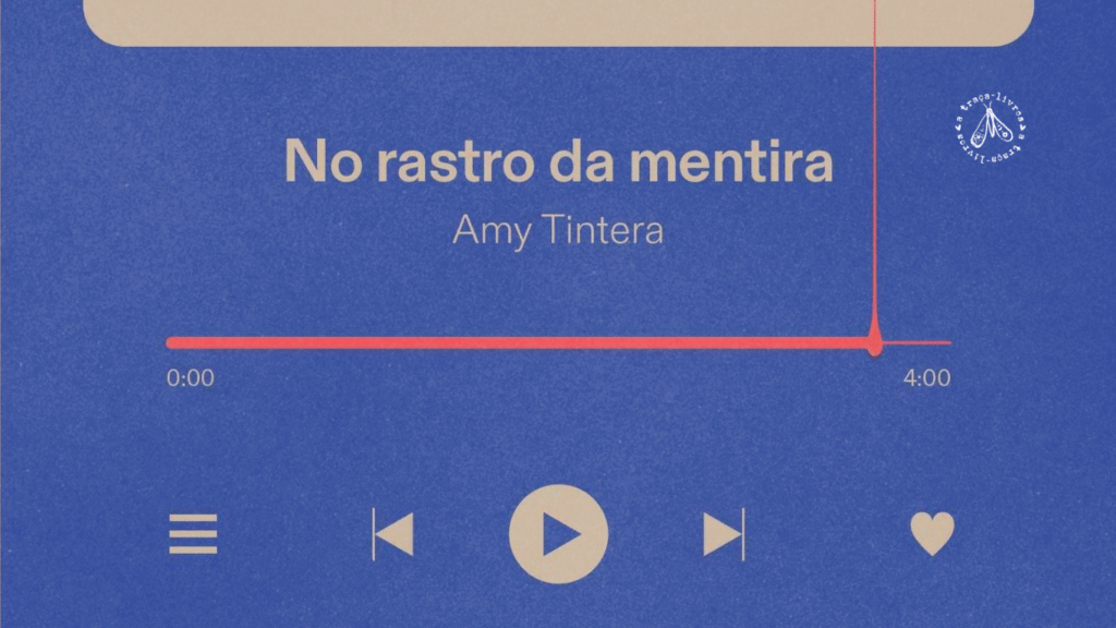 Ilustração da capa exclusiva de No rastro da mentira feita pela TAG Livros para a caixinha de fevereiro da TAG Inéditos.